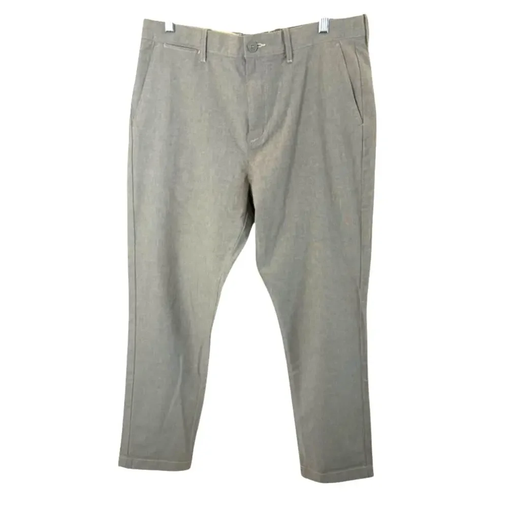NWOT J.Crew 770 Straight-fit chino in stretch chambray in Concrete Gray sz 34x32
